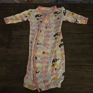 Magnificent Baby Elephant Print Sleep Sack - Pink, Yellow, Brown
